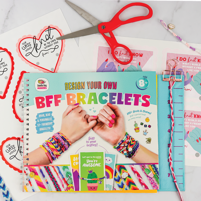 Luv U BFF! - Friendship Bracelet Valentine DIY & Printable