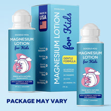 Load image into Gallery viewer, DOODLE HOG Magnesium Lotion for Kids, With Calendula, Aloe Vera and Chamomile, Magnesium Lotion for Sleep, Made in USA Kids, Roll-On Application, 3 fl oz