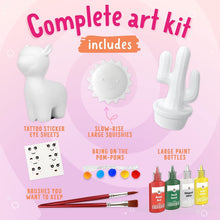 Load image into Gallery viewer, Alpaca, Sun and Cactus Squishies Paint Kit