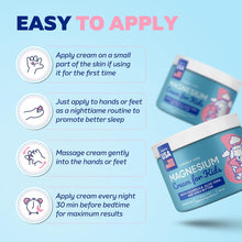 Load image into Gallery viewer, Magnesium Cream for Kids - Soothing Relief & Relaxation with Calendula, Aloe Vera, Shea Butter - Topical Magnesium Cream for Sleep - USA Made - (4 oz, Unscented)