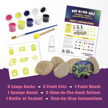 Load image into Gallery viewer, Rock Painting Kit: Glow In The Dark