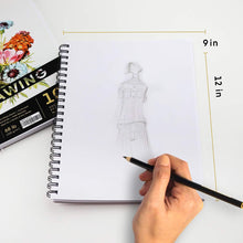 Load image into Gallery viewer, Drawing Sketch Pad (9x12 - 100 GSM)