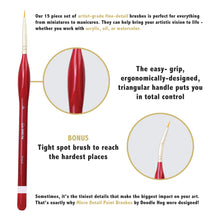 Load image into Gallery viewer, Mini Painting Starter 15 Brushes