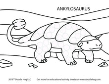 Load image into Gallery viewer, Free Download | Dinosaurs Dot Worksheets