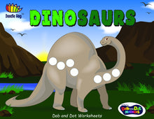 Load image into Gallery viewer, Free Download | Dinosaurs Dot Worksheets