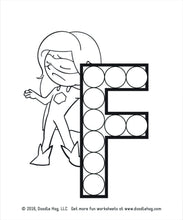 Load image into Gallery viewer, Free Download | Upper Case Letter Superhero Alphabet Dot Worksheets