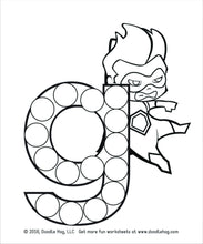 Load image into Gallery viewer, Free Download | Lower Case Letter Superhero Alphabet Dot Worksheets