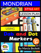 Load image into Gallery viewer, Free Download | Piet Mondrian Dab and Dot Art Project