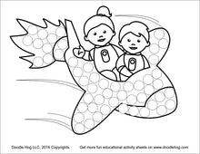 Load image into Gallery viewer, Free Download | Space Rocket Mission Dot Worksheets