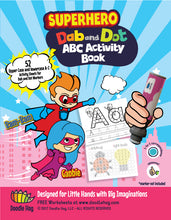 Load image into Gallery viewer, Dot and Learn A-Z Alphabet Activity Book (52 one sided - non bleed through sheets)