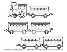 Load image into Gallery viewer, Free Download | Cars, Trains and Trucks Dot Worksheets