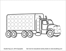 Load image into Gallery viewer, Free Download | Cars, Trains and Trucks Dot Worksheets