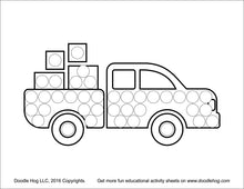 Load image into Gallery viewer, Free Download | Cars, Trains and Trucks Dot Worksheets