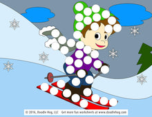 Load image into Gallery viewer, Free Download | Winter Themed Dot Worksheets