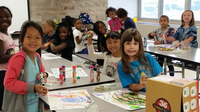 Kadinsky, Music and Abstract Art in Underfunded School Art Program