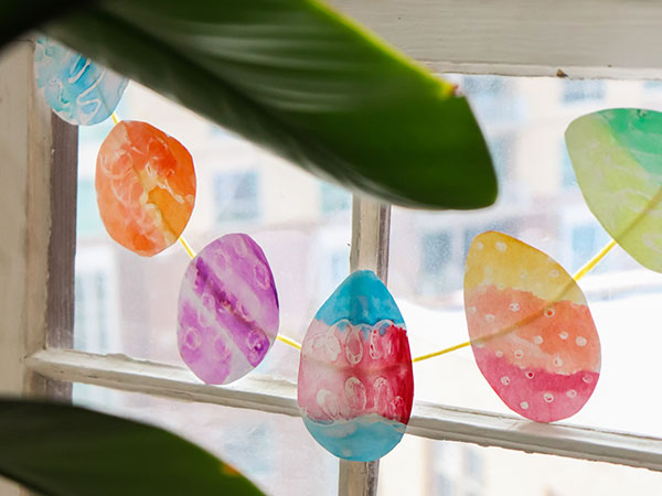 Decorate for Spring with DIY Watercolor Easter Egg Garland