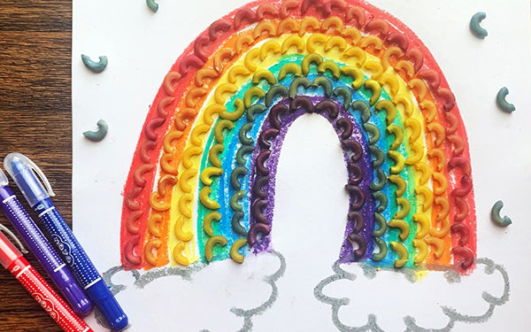 Rain or Shine, This DIY Rainbow Noodle Craft Will Brighten Your Day