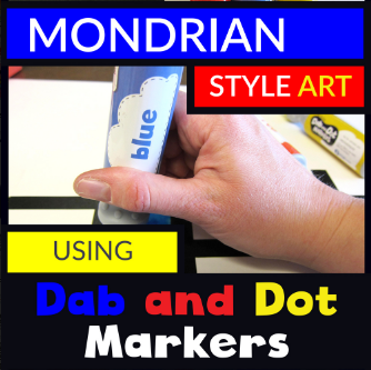 Piet Mondrian Dab and Dot Art Project