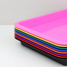 Load image into Gallery viewer, Art Trays: Purple, Yellow, Green, Orange (4-Pack)
