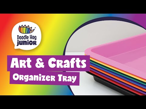Kids Activity Plastic Food Serving Tray Art Crafts Organizer Tray – Doodle  Hog