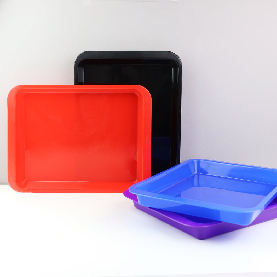 Art Trays: Red, Blue, Purple, Black  (4-Pack)