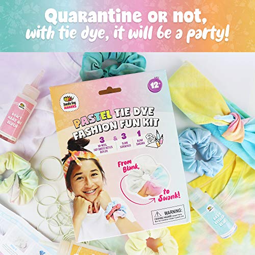 Doodlehog Easy Tie Dye Party Kit for Kids, Adults, and Groups, Pack of 12