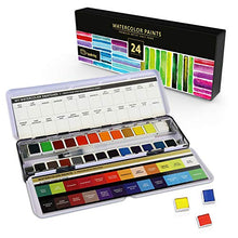 Load image into Gallery viewer, Watercolor Half Pans (24 Colors)
