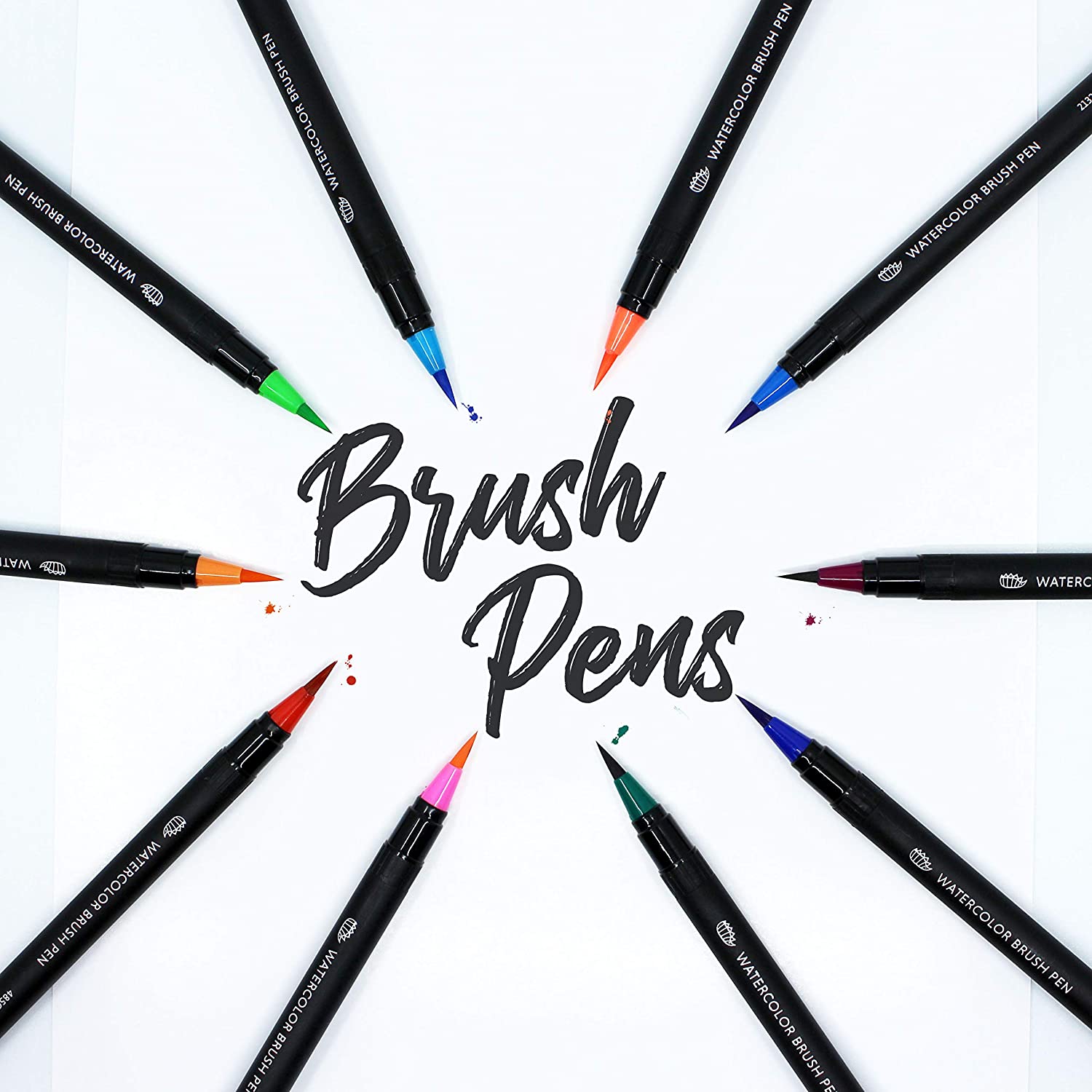 Bundle for Kids: Watercolor Brush Pens + Washable Dot Markers