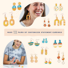 Load image into Gallery viewer, DIY Polymer Clay Earrings Kit (Choose between Boho or Neon)
