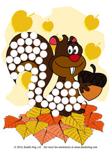 Load image into Gallery viewer, Free Download | Fall Themed Dot Worksheets
