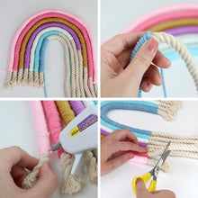 Load image into Gallery viewer, Bendable Rainbow Yarn Art Kit
