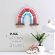 Load image into Gallery viewer, Bendable Rainbow Yarn Art Kit
