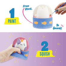 Load image into Gallery viewer, Caticorn (Unicorn + Cat) Color Your Own Squishies Paint Kit
