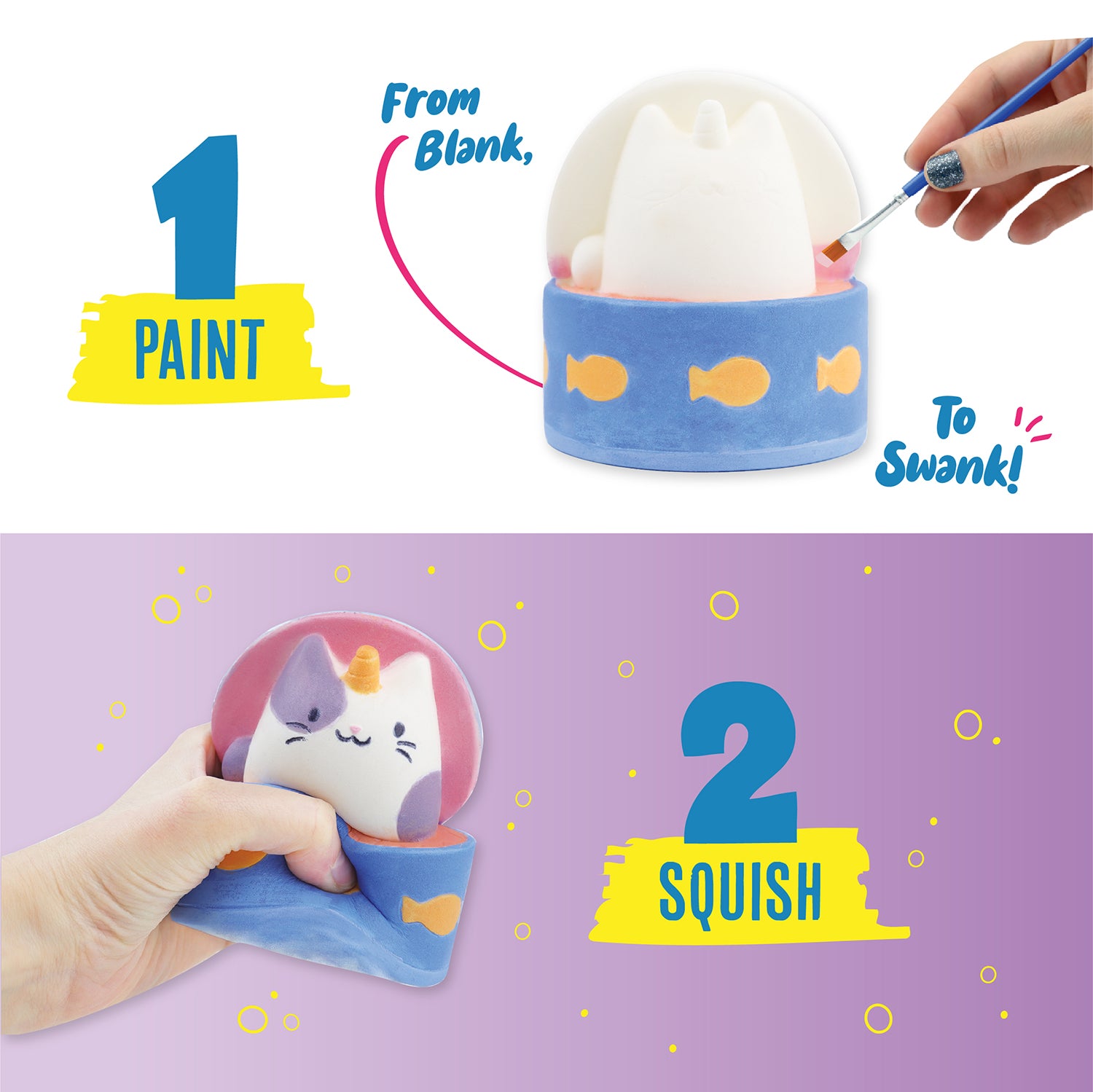 Doodle Hog Caticorn DIY Squishies Paint Kit