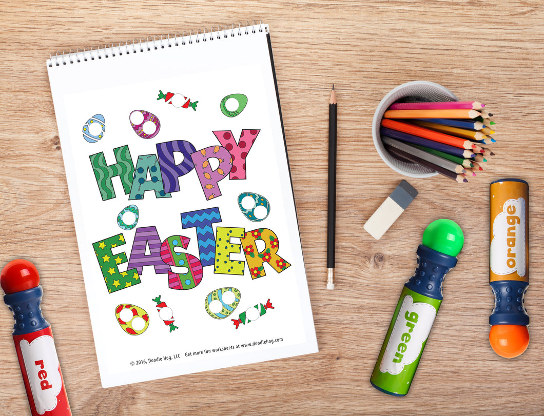 Free Download | Easter Themed Dot Worksheets