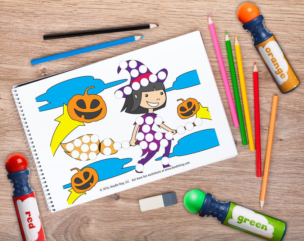 Free Download | Halloween Special Dot Worksheets