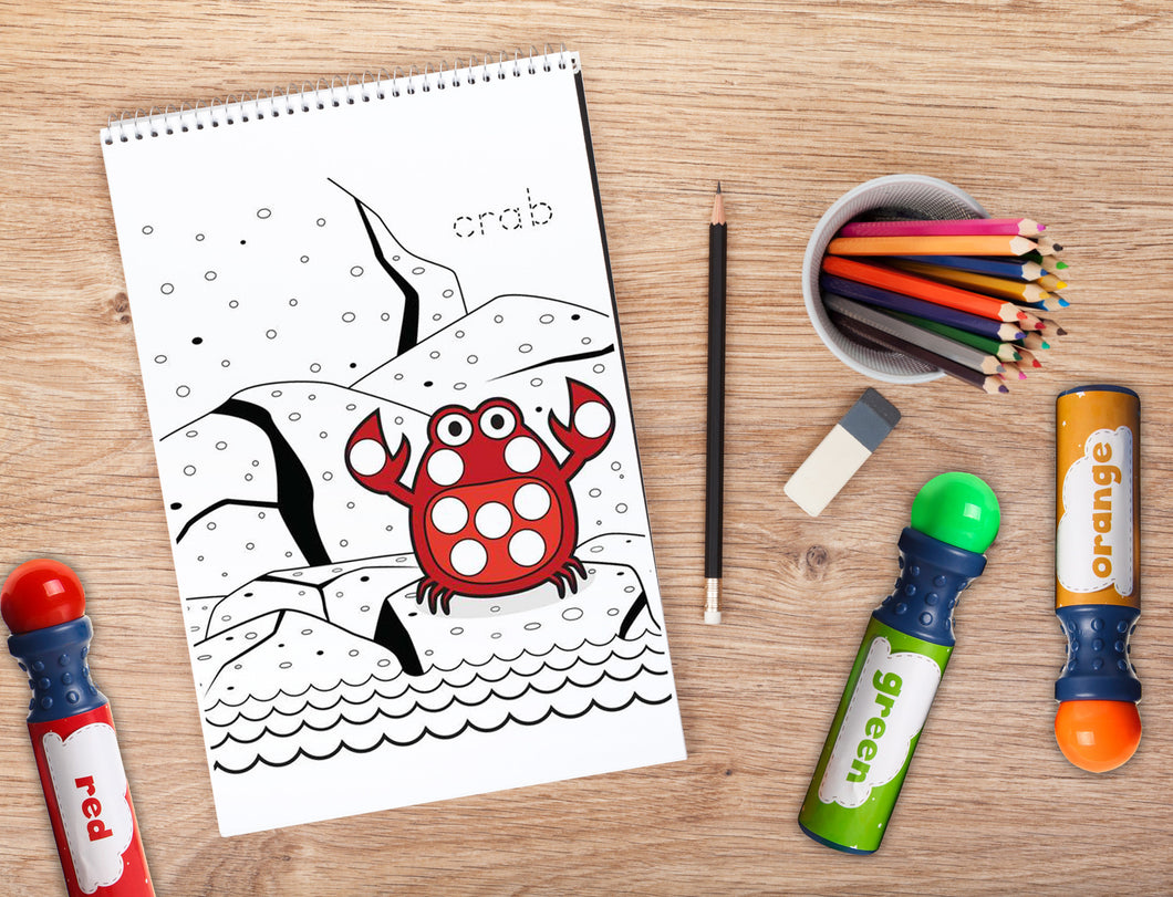 Free Download | Animals and Ocean Friends Dot Worksheets