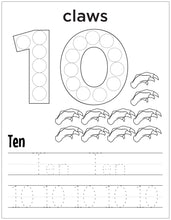 Load image into Gallery viewer, Dinosaur Numbers Learning 123 (60 pages)
