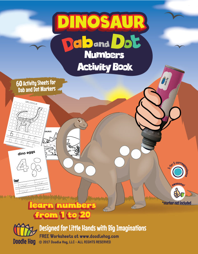 Dinosaur Numbers Learning 123 (60 pages)
