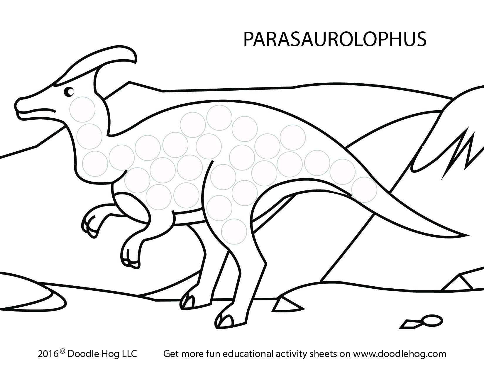 Free Download | Dinosaurs Dot Worksheets – Doodle Hog for Dinosaur Do A Dot Printables Free