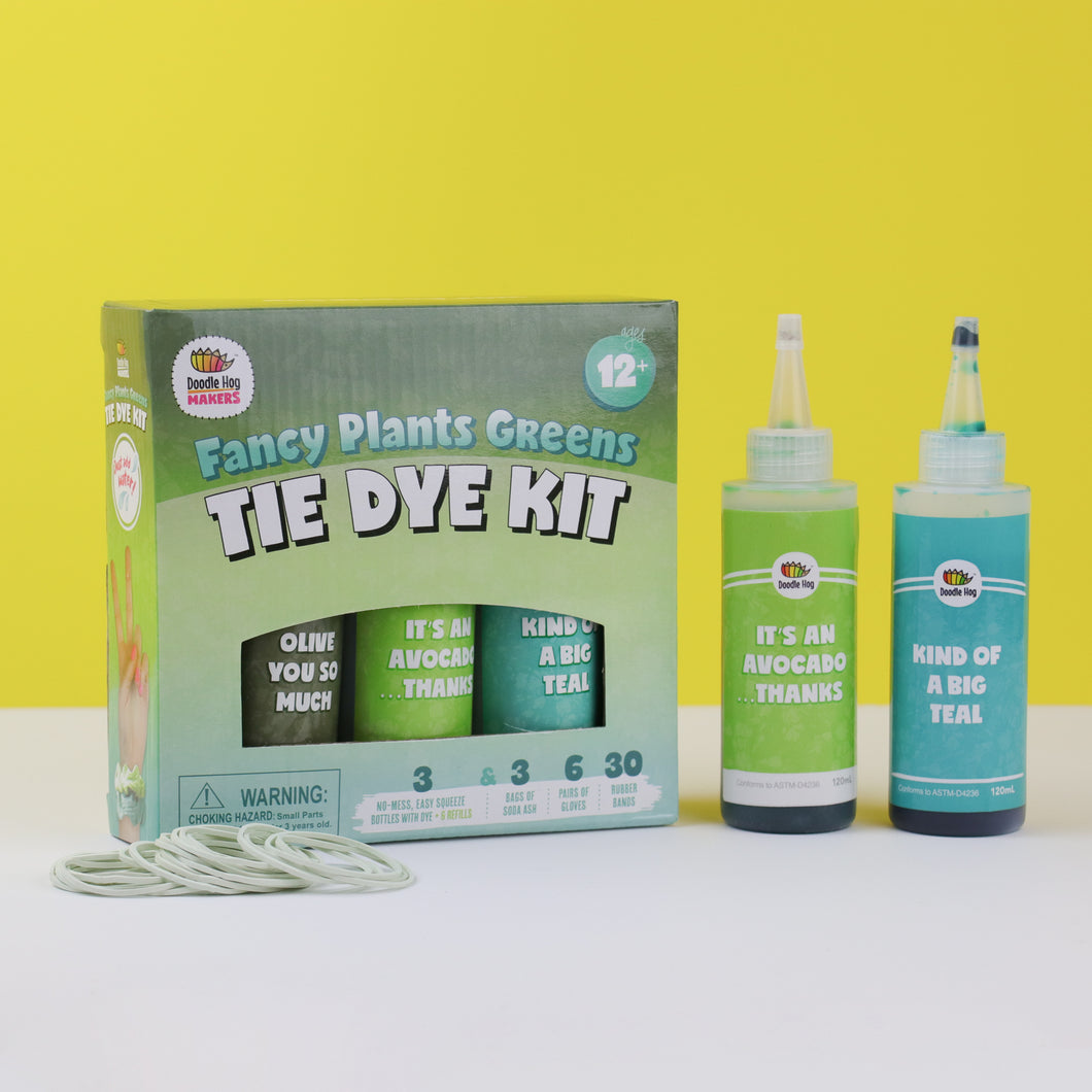 Fancy Plants Greens Tie Dye Kit (3-Pack)