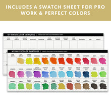 Load image into Gallery viewer, Watercolor Half Pans (36 Colors)
