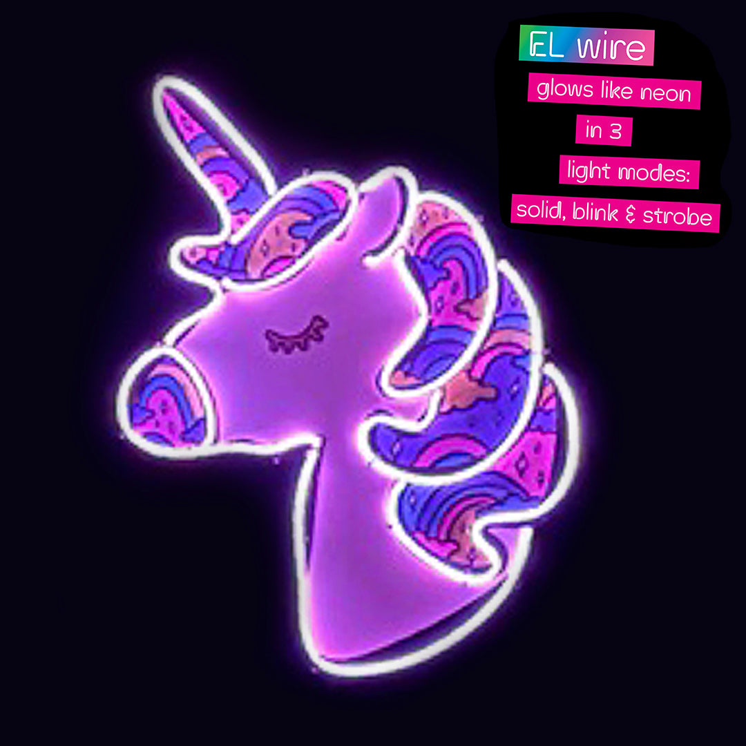 Unicorns Gifts for Girls - Create Your Own Neon Light Up Art for