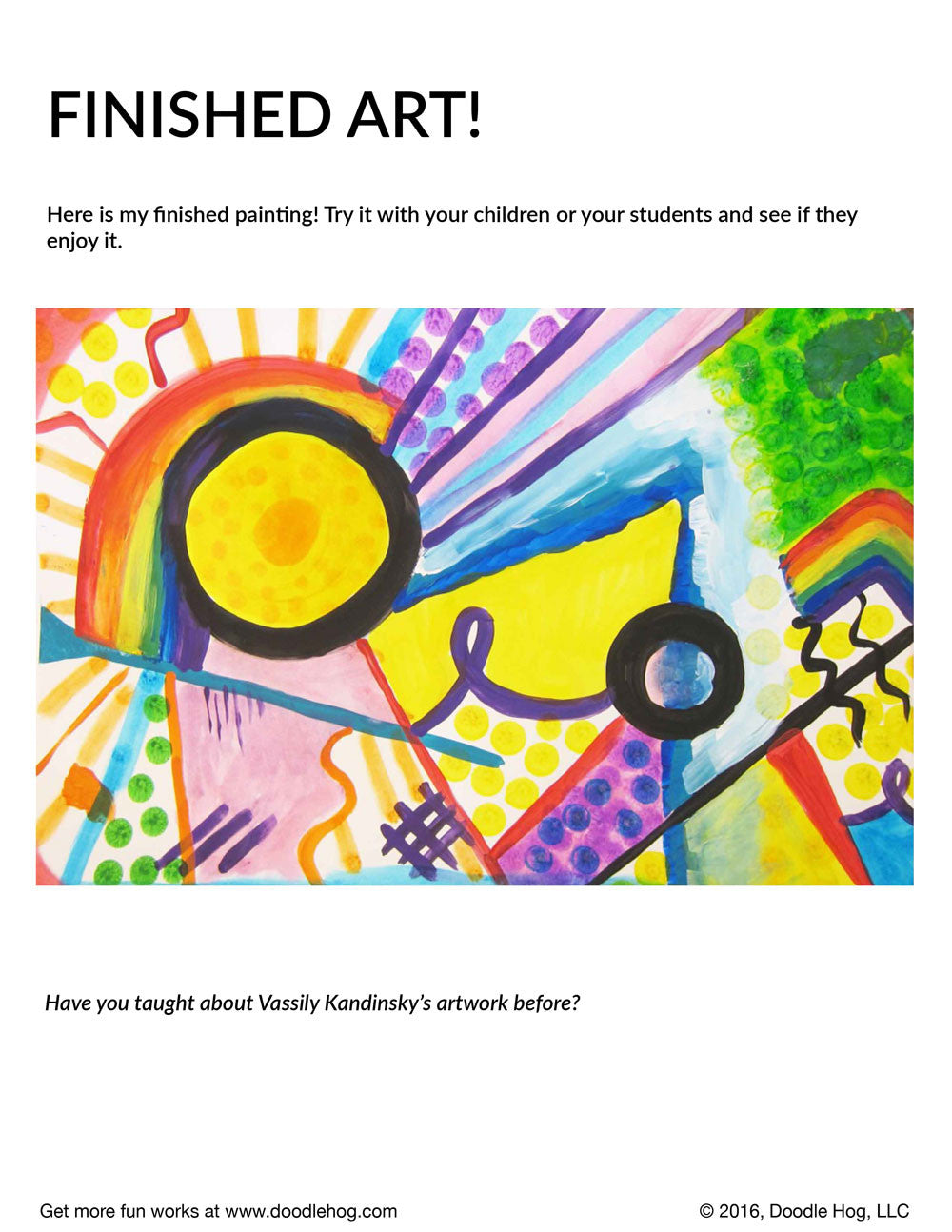 Kandinsky Lesson Free Download | Vassily Kandinsky and Abstract Art – Doodle Hog