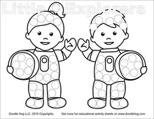 Load image into Gallery viewer, Free Download | Space Rocket Mission Dot Worksheets
