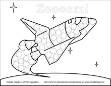 Load image into Gallery viewer, Free Download | Space Rocket Mission Dot Worksheets
