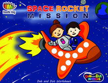 Load image into Gallery viewer, Free Download | Space Rocket Mission Dot Worksheets
