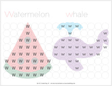 Load image into Gallery viewer, Dot and Learn A-Z Alphabet Activity Book (52 one sided - non bleed through sheets)
