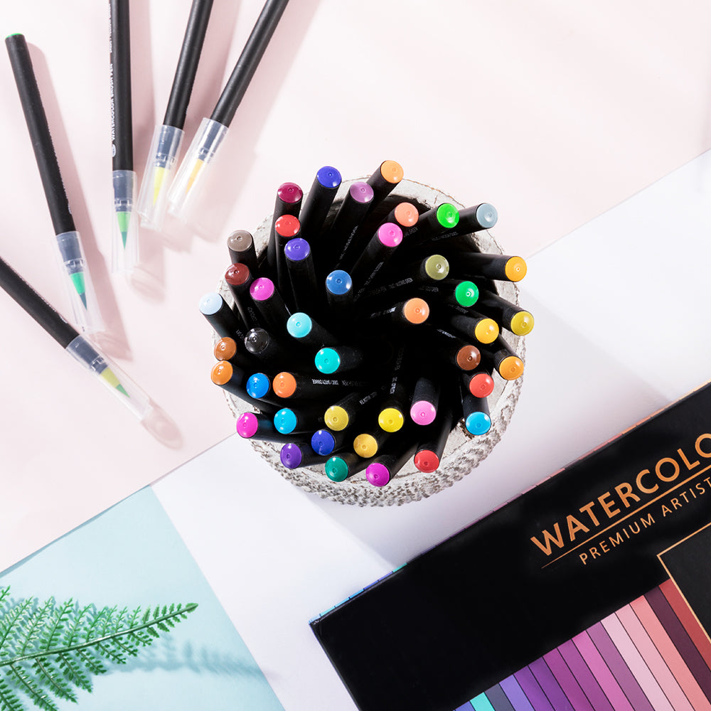 Bundle for Kids: Watercolor Brush Pens + Washable Dot Markers