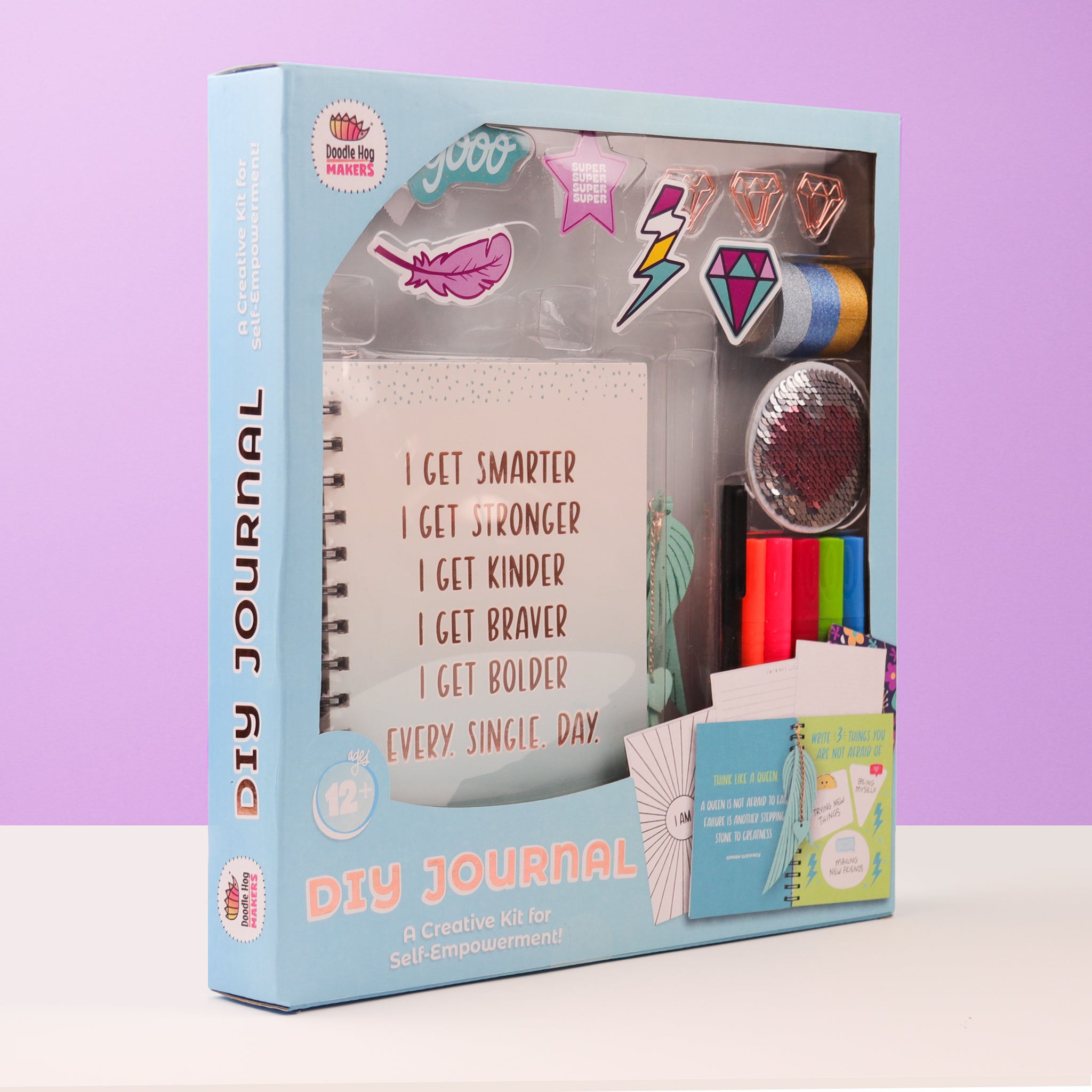 Spiral Binding Writing Prompts Empowerment Journal Kit – Doodle Hog